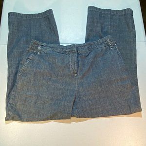 J.Jill Straight Leg Cropped Denim Pants